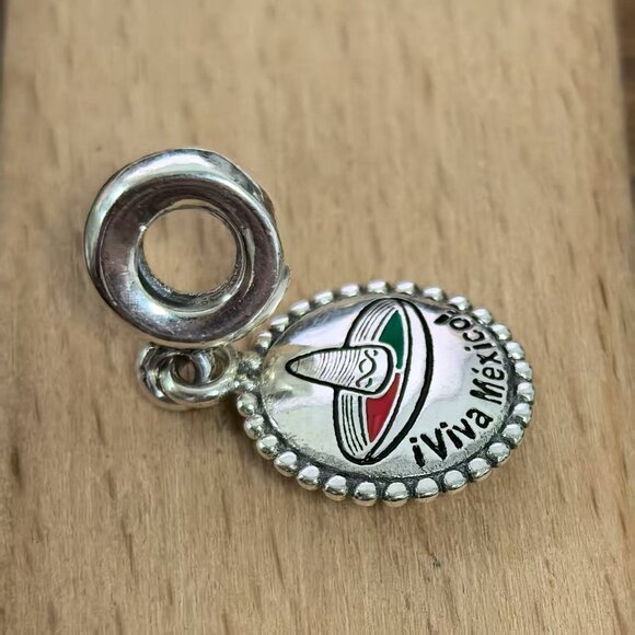 Pandora Limited Edition Viva Mexico Sombrero Pendant, S925 Silver Bracelets - Picture 3 of 4